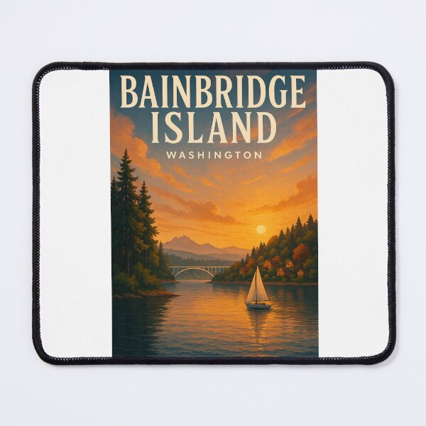Item preview, Bainbridge Island Sunset, Washington State designed and sold by Aryabek.