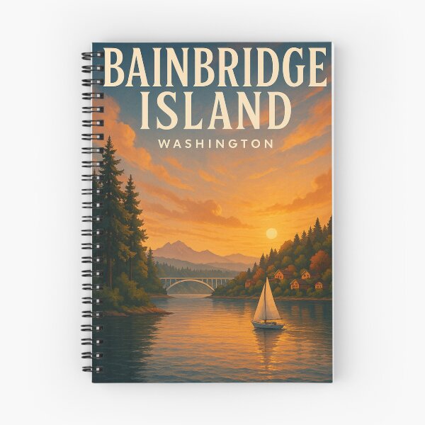 Item preview, Bainbridge Island Sunset, Washington State designed and sold by Aryabek.