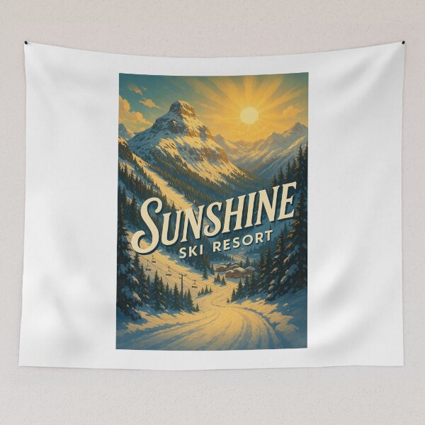 Item preview, Sunrise Over Sunshine Ski Resort, Alberta Canada designed and sold by Aryabek.