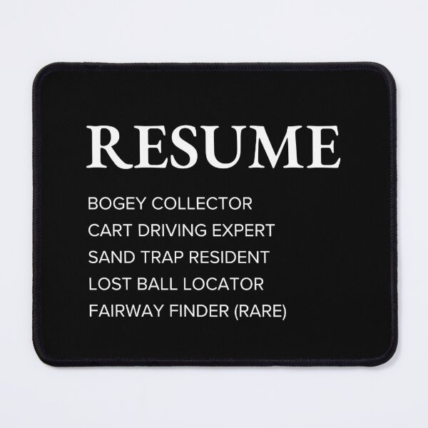 Item preview, Funny Golfer Resume Style Sarcastic Golf designed and sold by StrideSuccess.