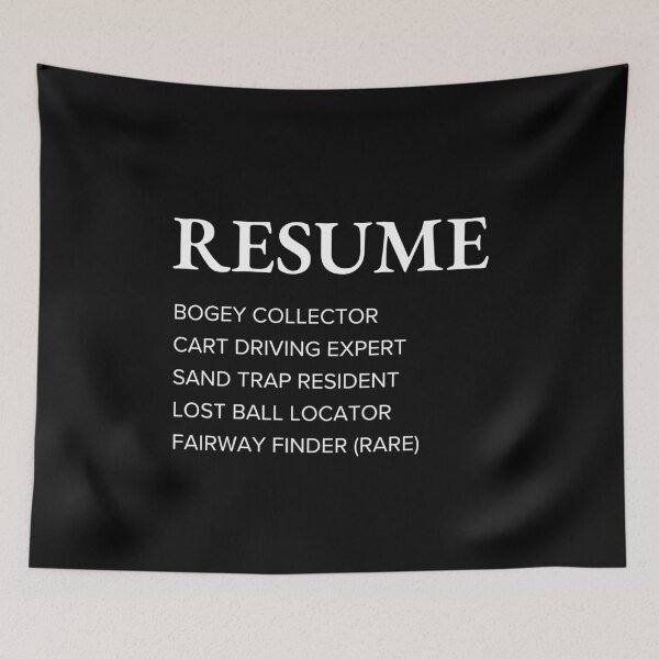 Item preview, Funny Golfer Resume Style Sarcastic Golf designed and sold by StrideSuccess.