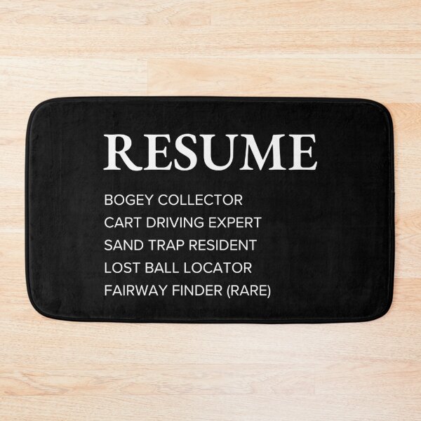 Item preview, Funny Golfer Resume Style Sarcastic Golf designed and sold by StrideSuccess.