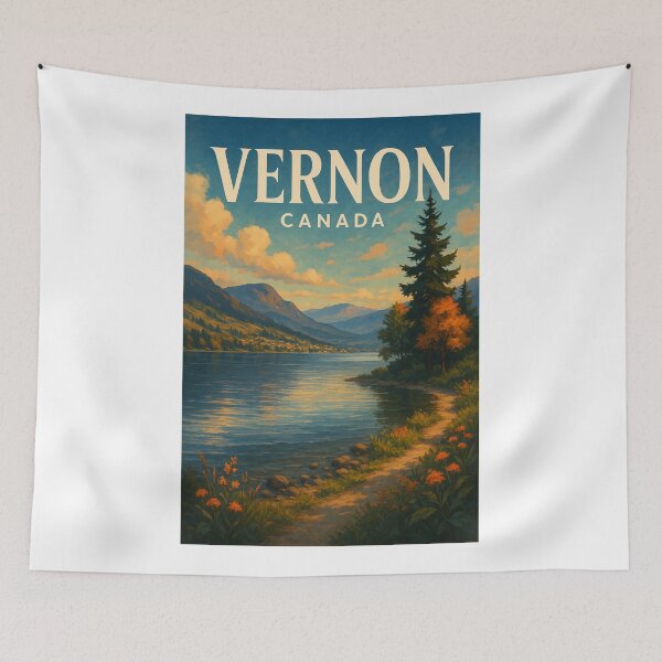 Item preview, Vernon Lakeside Trail View, British Columbia Canada designed and sold by Aryabek.
