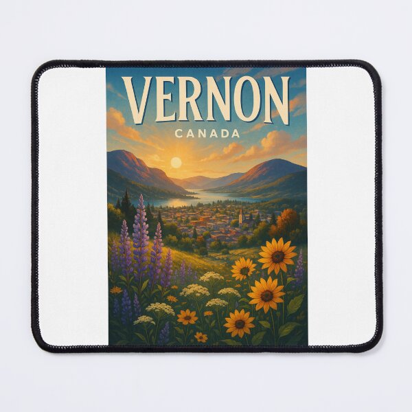 Item preview, Vernon City and Wildflowers, Okanagan Valley BC designed and sold by Aryabek.