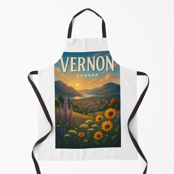 Item preview, Vernon City and Wildflowers, Okanagan Valley BC designed and sold by Aryabek.