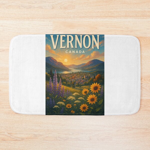 Item preview, Vernon City and Wildflowers, Okanagan Valley BC designed and sold by Aryabek.