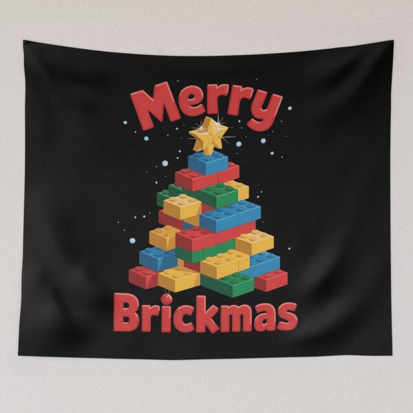 Item preview, Merry Brickmas Christmas Blocks Building Master Builder designed and sold by Bandikonsalez.