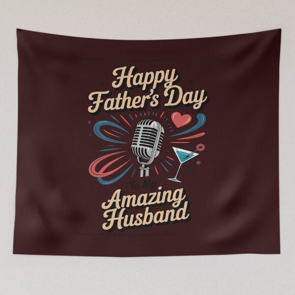 Artikelvorschau, Happy Father’s Day to My Amazing Husband entworfen und verkauft von Idarmotar.