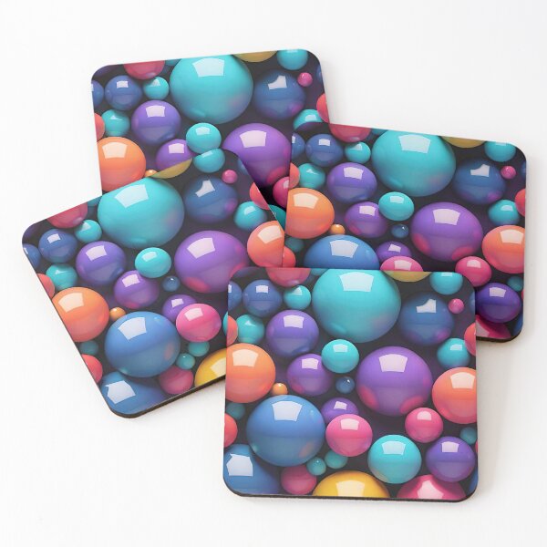 Item preview, Abstract Colorful Bubble Composition designed and sold by TK-Hades.