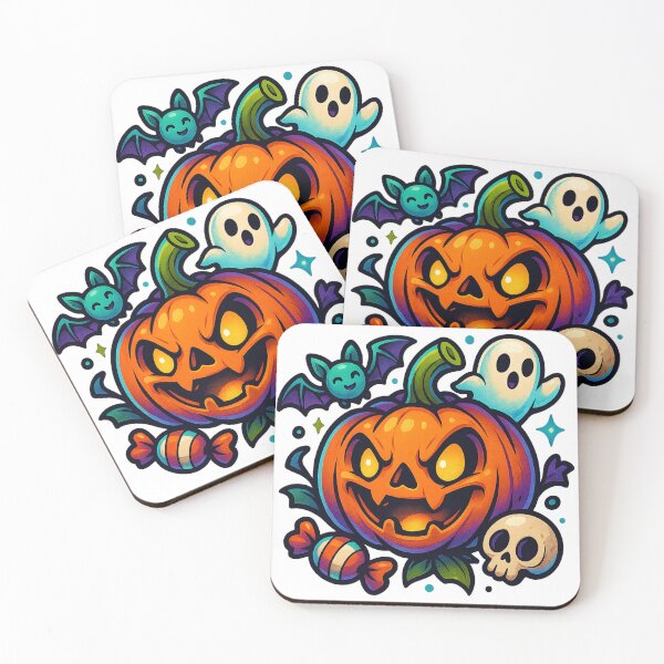 Item preview, Halloween Mischief – Cute Pumpkin Ghost Tattoo Art designed and sold by derb darb.