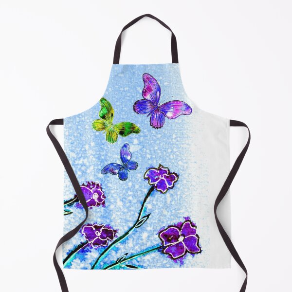 Item preview, The Joy of flowers and Butterflies on Blue designed and sold by Linda Callaghan.