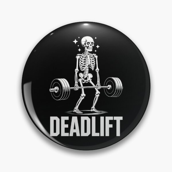 Item preview, DEADLIFT Halloween Skeleton Weight Lifting Workout designed and sold by PunkNation-Arts.