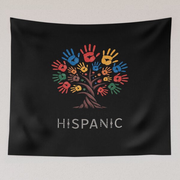 Artikelvorschau, Happy National Hispanic Heritage Month Tree Latin Flag entworfen und verkauft von Idarmotar.