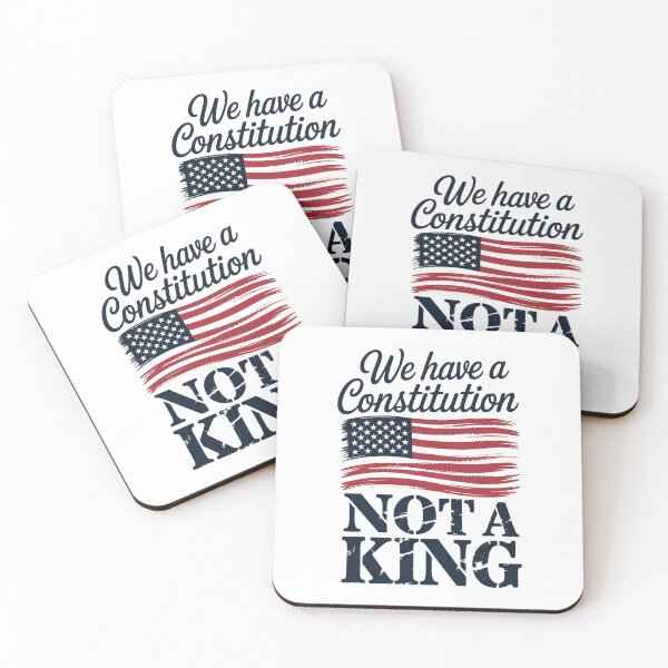 Item preview, No Kings in America We Have A Constitution Not A King Resist designed and sold by ValerieRodrigue.