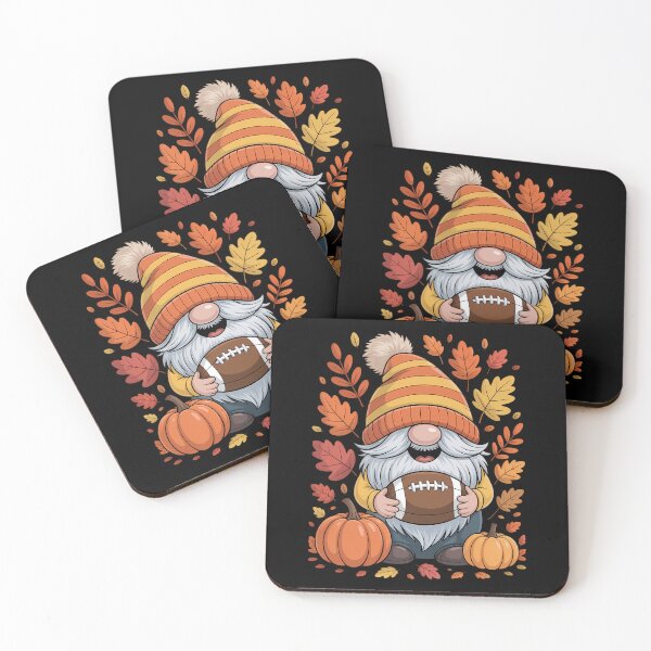 Item preview, Cute Gnome with Football and Pumpkin Spice Fall Autumn designed and sold by PunkNation-Arts.
