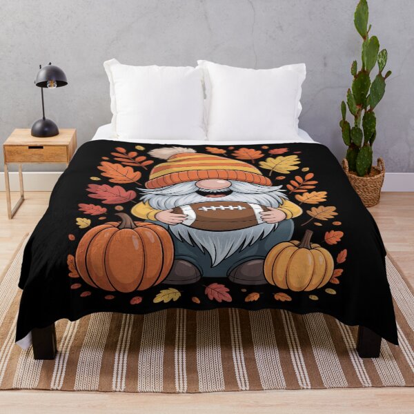 Item preview, Cute Gnome with Football and Pumpkin Spice Fall Autumn designed and sold by PunkNation-Arts.