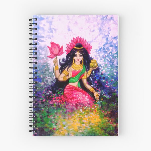 Item preview, Watercolor Lakshmi Prosperity Goddess designed and sold by shantilovesart.