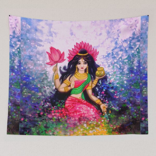 Item preview, Watercolor Lakshmi Prosperity Goddess designed and sold by shantilovesart.