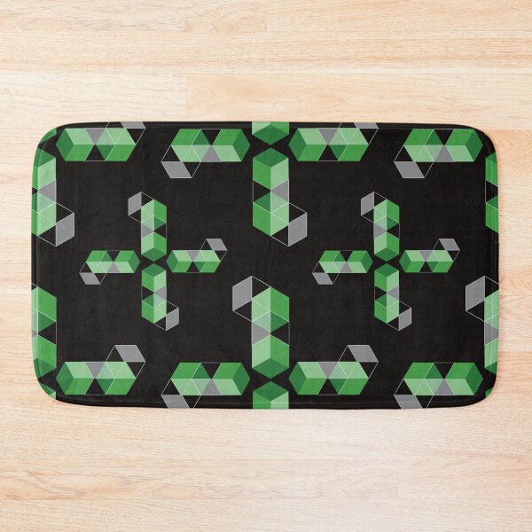 Item preview, Abstract Geometric Structures in Green Cubes designed and sold by Martapp.