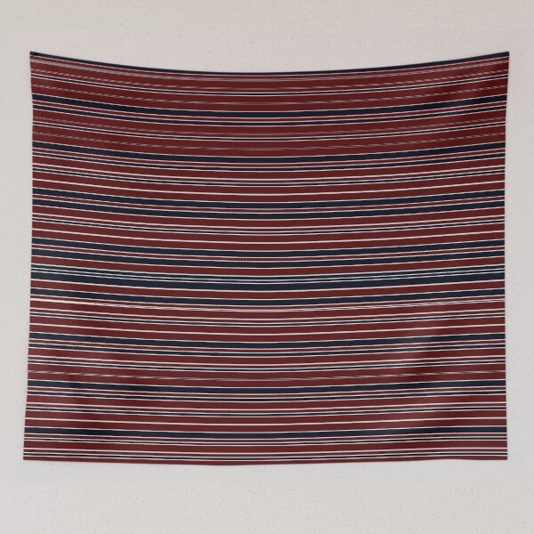 Item preview, Deep Red and Navy Horizontal Stripes designed and sold by pluielegere.