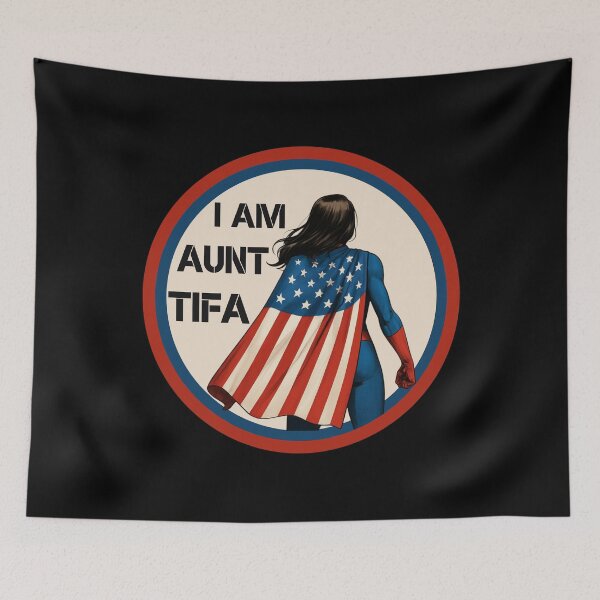Item preview, I Am Aunt Tifa – American Flag Hero Design designed and sold by PROPera-design.