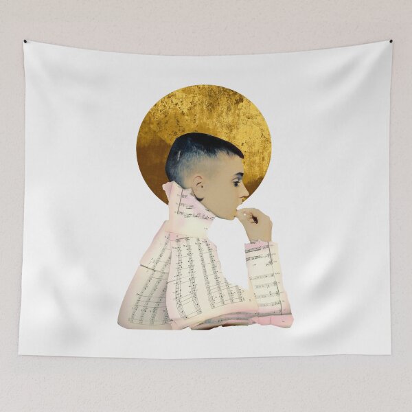 Item preview, Sinead O'Connor LOST NOTES Original Vintage Photo Art Handmade Collage Classic T-Shirt designed and sold by WarrenyButlin.