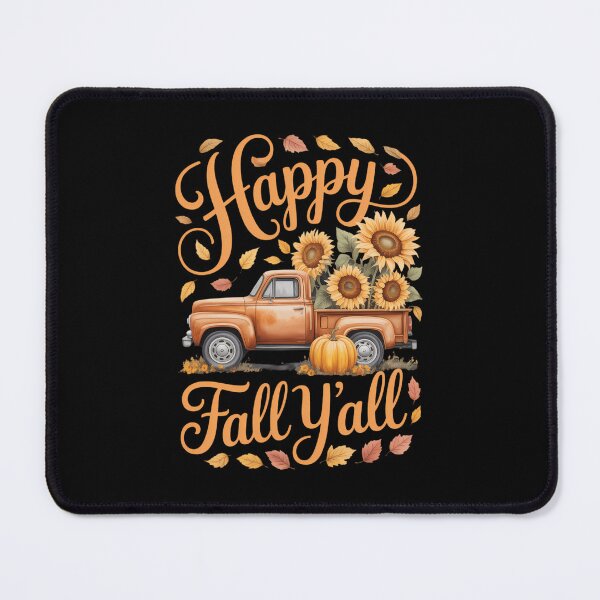 Item preview, Cute Old Truck and Pumpkins Happy Fall Y'all Thanksgiving designed and sold by PunkNation-Arts.