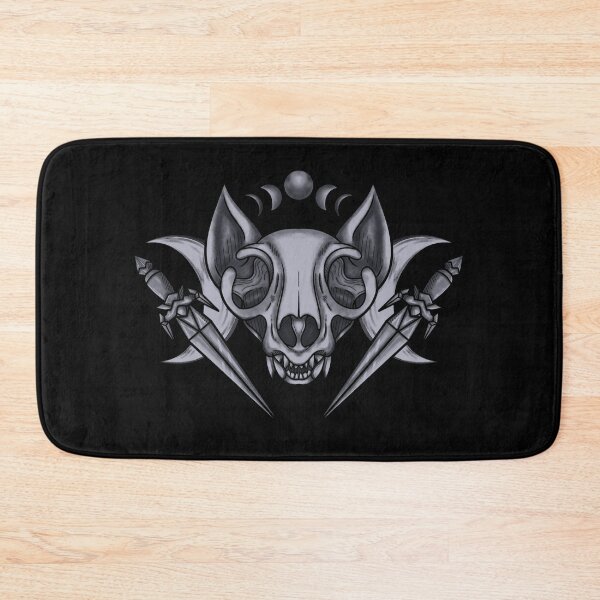 Item preview, Cat skull, moon, and daggers designed and sold by CraftsOfChaos.