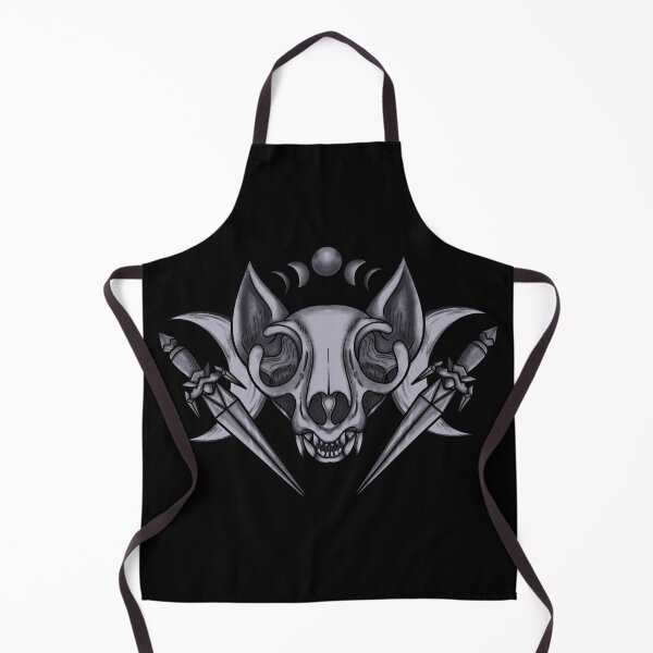 Item preview, Cat skull, moon, and daggers designed and sold by CraftsOfChaos.