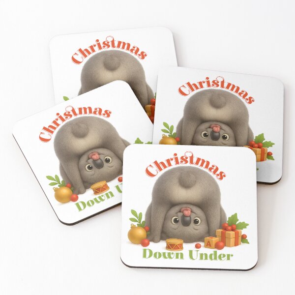 Item preview, Christmas Down Under – Cheeky Upside-Down Koala | Gumleaf Gang | Waratah and Wood designed and sold by Waratah and Wood.