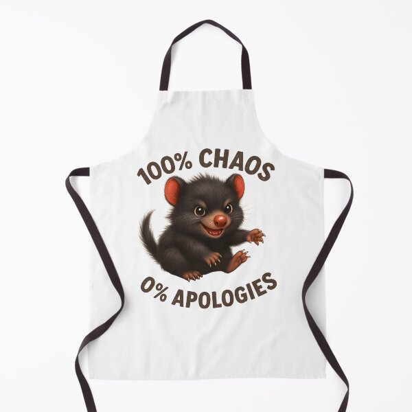 Item preview, 100% Chaos 0% Apologies Tasmanian Devil | Mischief Maker | Gumleaf Gang | Waratah and Wood designed and sold by Waratah and Wood.