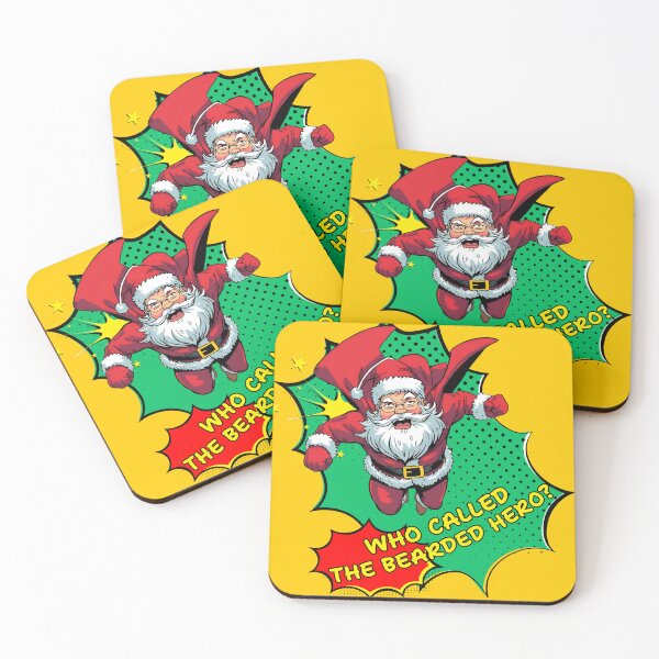 Item preview, Bearded Christmas Hero – Comic Style Santa Claus Superhero designed and sold by Ivy-Triggs.