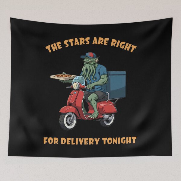 Item preview, Cthulhu Pizza Delivery – Cosmic Horror Delivery Service designed and sold by SidTastic .