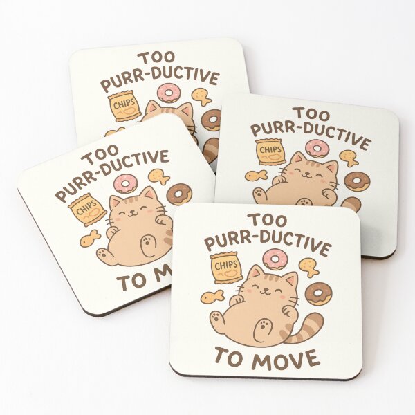 Item preview, CUTE CAT TOO PURR-DUCTIVE TO MOVE designed and sold by HoneyBlizz.
