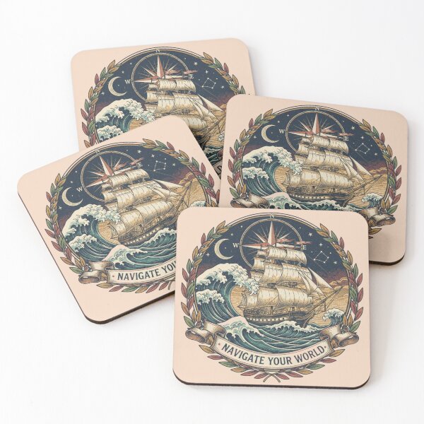 Item preview, Navigate Your World – Vintage Nautical Adventure T-Shirt designed and sold by JLou's Designs.