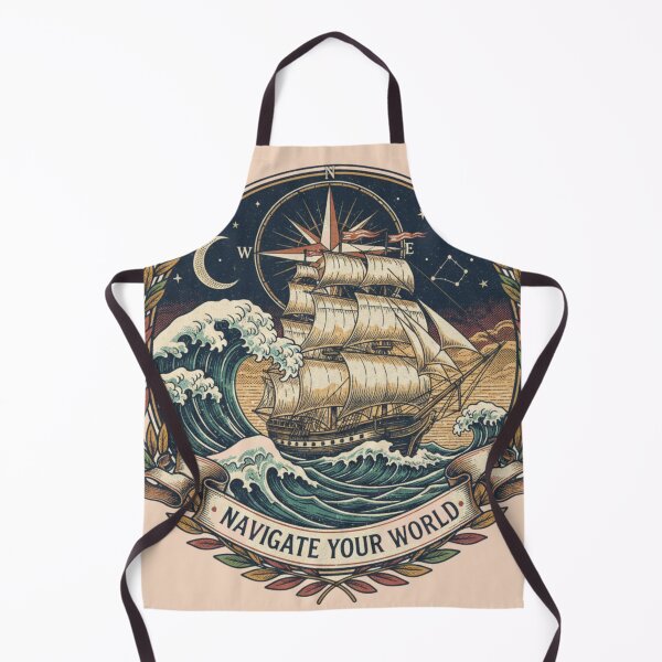 Item preview, Navigate Your World – Vintage Nautical Adventure T-Shirt designed and sold by JLou's Designs.