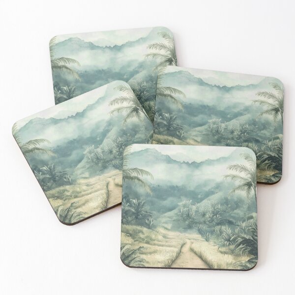 Item preview, Misty Tropical Valley Path designed and sold by Nytheris.