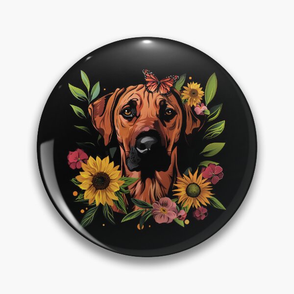 Item preview, Funny Rhodesian Ridgeback Floral Colorful Mom Dad Kids designed and sold by rafaeltto.