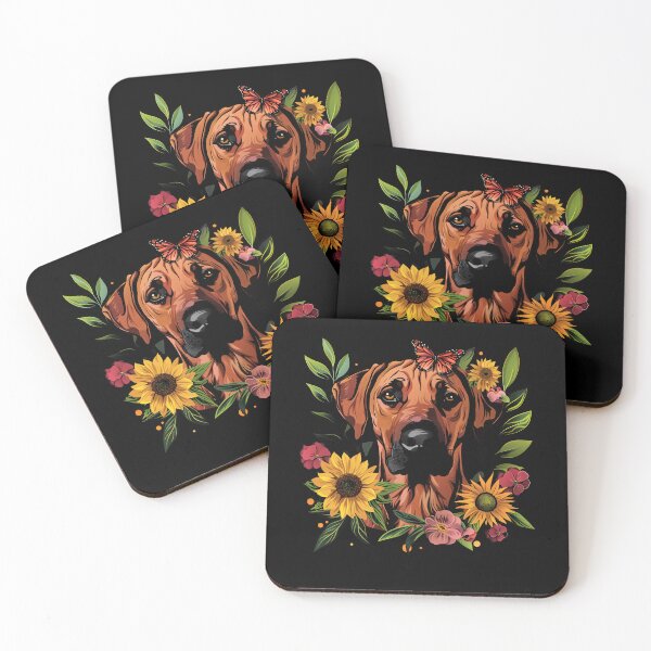 Artikelvorschau, Lustige Rhodesian Ridgeback Blumen bunt Mama Papa Kinder entworfen und verkauft von rafaeltto.