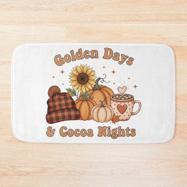 Item preview, Golden Days & Cocoa Nights Fall Aesthetic Design designed and sold by RuweisVibes.