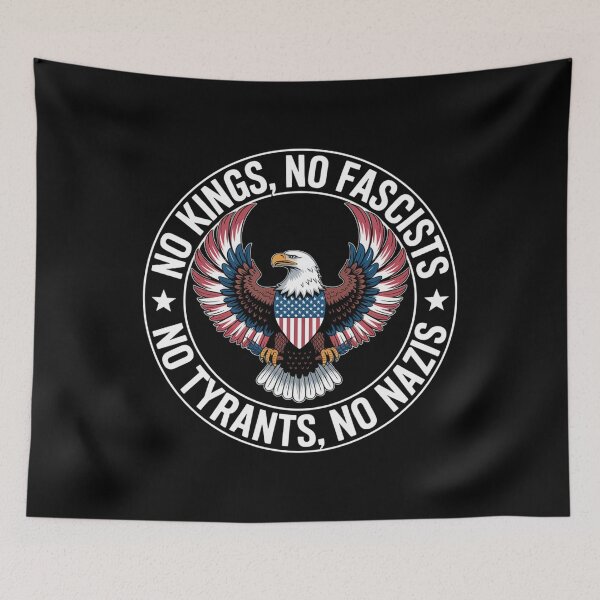 Item preview, No Kings in America No Fascists We The People Political designed and sold by Sunset4Bones.