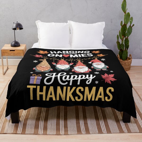 Item preview, Hanging With My Gnomies Happy Thanksmas Thanksgiving Xmas designed and sold by Sunset4Bones.