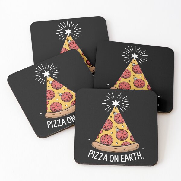 Item preview, Funny Pizza on Earth Christmas Tree Merry Pizzamas Crustmas designed and sold by Sunset4Bones.