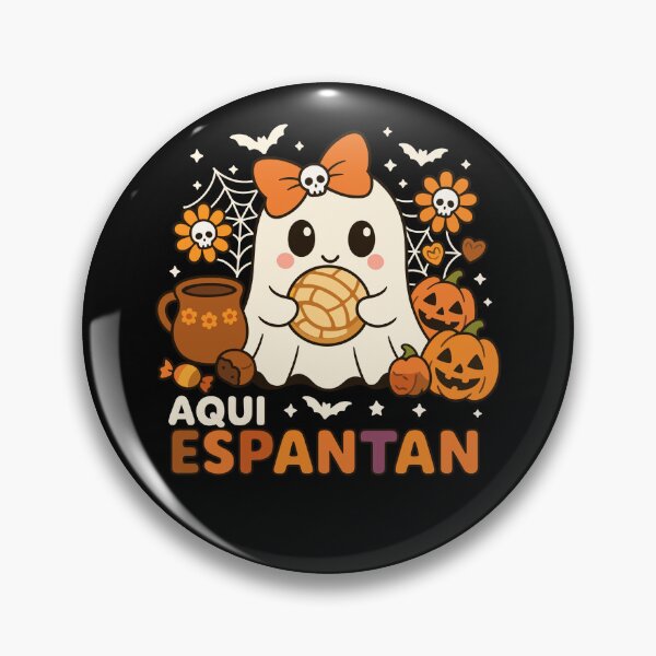 Item preview, Aqui Espantan Cute Ghost Pan de Muerto Mexican Halloween designed and sold by NUMAcreations.