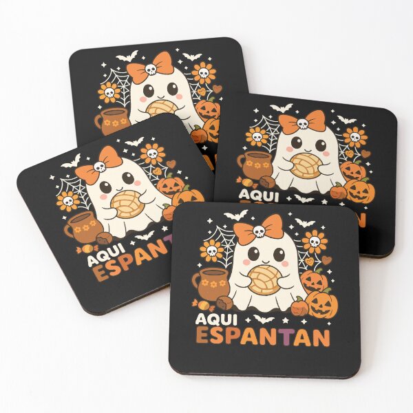 Item preview, Aqui Espantan Cute Ghost Pan de Muerto Mexican Halloween designed and sold by NUMAcreations.
