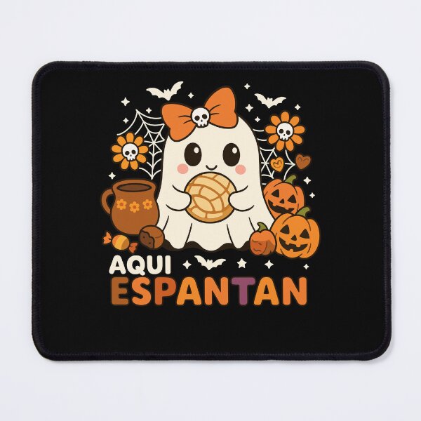 Item preview, Aqui Espantan Cute Ghost Pan de Muerto Mexican Halloween designed and sold by NUMAcreations.