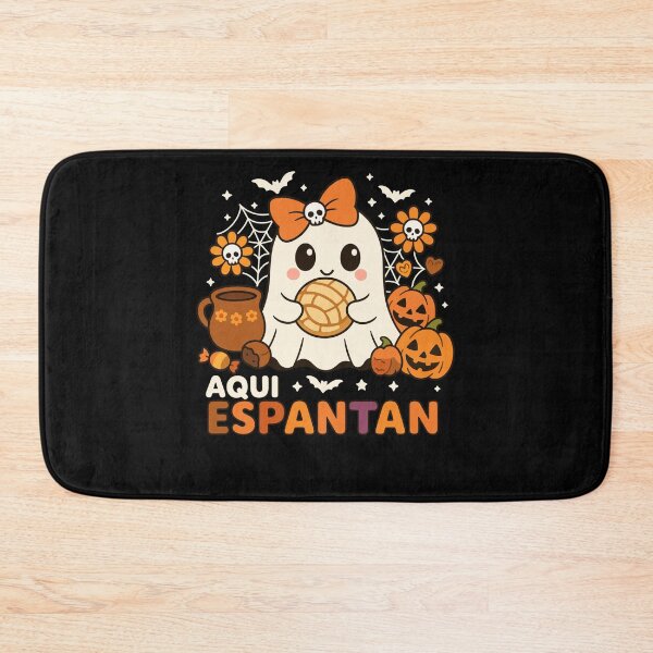 Item preview, Aqui Espantan Cute Ghost Pan de Muerto Mexican Halloween designed and sold by NUMAcreations.