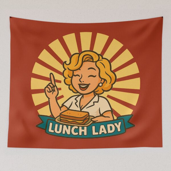 Item preview, Retro Lunch Lady Sandwich designed and sold by thepicassoUA.