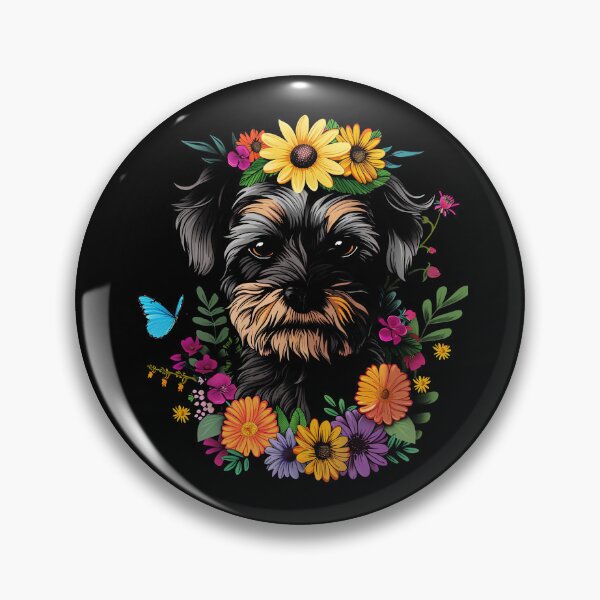 Item preview, Funny Schnoodle Floral Colorful Mom Dad Kids designed and sold by rafaeltto.