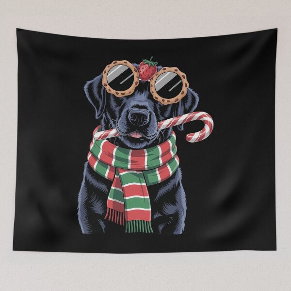 Item preview, Black Lab Labrador Dog Owners Christmas Xmas Holiday Party designed and sold by Sunset4Bones.